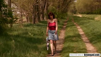 Preview 2 of Pak Moms And Sons - Mature Bessie fucked well in the forest
