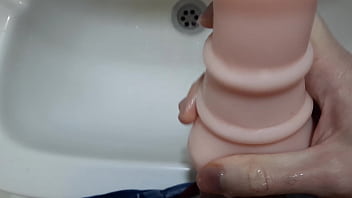Preview 3 of Aj Applegate Y Manuel Ferrara - Pissing and cumming on his toy