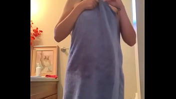 Preview 2 of Sleeping Asss - Hot asian cardi out of shower,  ready to fuck