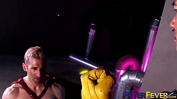 Preview 1 of Jordan Ash And Alleta Ocean - PETERFEVER Tattooed Gayasian Damian X Anal Fucks Sir Jet