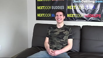 Preview 2 of Out Side Grup - Auditioning jock solo stroking his pecker