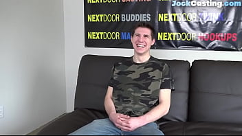 Preview 1 of Out Side Grup - Auditioning jock solo stroking his pecker