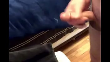 Preview 3 of Sex On A Camping Chair - Close up view of my huge load! Throbbing cock!