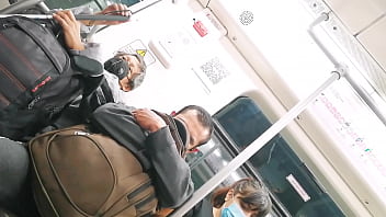 Preview 3 of Young Teen In Tights - Pura en el metro