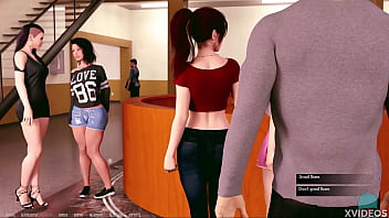 Preview 2 of Four Man Sex - A.O.A. Academy #13 - Meeting cute Sung-Ji