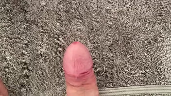 Preview 4 of Drunk Mom Fingring Bath Son Xxx - Playing with foreskin and a bit of precum