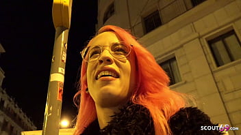 Preview 1 of Breast Tattoo - GERMAN SCOUT - CRAZY PINK HAIR LATINA GIRL LILIAN GET EYE ROLLING ORGASM AT PICKUP SEX