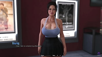 Preview 1 of Hindi Video Sister Ko Choda - Horny Stepsister Giving Me Blowjob While Watching a Movie - 3D Hentai Animated Porn - Life in Santa County