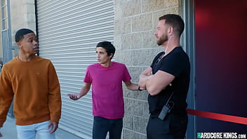 Preview 1 of 38eee Tits - Young guys gang bang MILF Latina