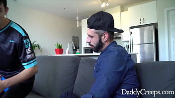 Preview 1 of Desi Aout Dor - step Daddy Treats &#039_s Crotch- Romeo Davis,  Felix O&#039_Dair
