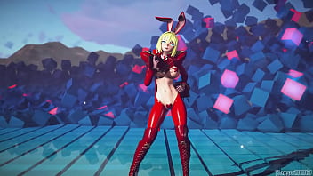 Preview 2 of Lesbian Girls Trib - MMD  Nero Reverse Bunny  Red Velvet  Bad Boy