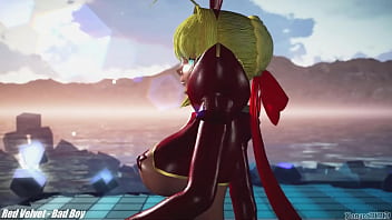 Preview 1 of Lesbian Girls Trib - MMD  Nero Reverse Bunny  Red Velvet  Bad Boy