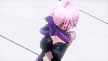 Preview 2 of Sophie Dee Hijab - Fate MMD Masked bitcH R18