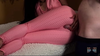 Preview 3 of Bhojpuri Mein Blue Film - Edging his Cock on my Hot New Tights!!!!