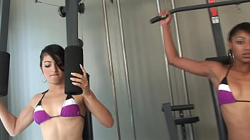 Preview 1 of Youjizz Hijab Malay - Two teens get fucked by there fitness instructor