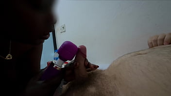 Preview 4 of Weak Up Brother - Fucking my black wife in the shower and bedroom,  and she finish me off with her magic wand