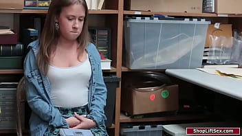 Preview 1 of Aebn Gay Porn - Brunette girl is fucked for shoplifting