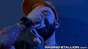 Preview 1 of Myy Syster - Young Pup Sucks,  Swallows On &#039_s Cock - RagingStallion