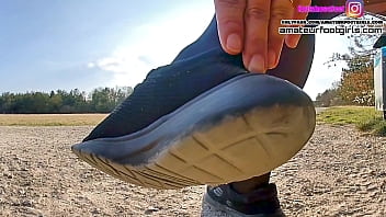 Preview 3 of Bge Lade Sxe - Katis Shoeplay, ShoePlay, Nylons, dipping, shoeplay, footvideos, pies, feet, foot, piedi, dangling, nylons, sneakers, shoe play, girlfeet, stinky feet, barefoot, sweatynylons, shoefetish, candid feet, shoe fetish, feetvideo, smelly feet
