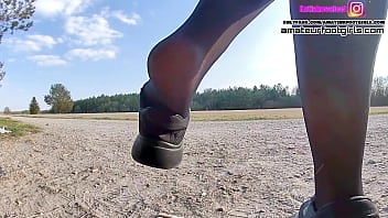 Preview 4 of Bge Lade Sxe - Katis Shoeplay, ShoePlay, Nylons, dipping, shoeplay, footvideos, pies, feet, foot, piedi, dangling, nylons, sneakers, shoe play, girlfeet, stinky feet, barefoot, sweatynylons, shoefetish, candid feet, shoe fetish, feetvideo, smelly feet