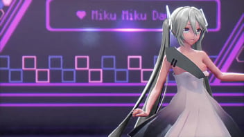 Preview 3 of Wwwcom Dubai Sex Wap - Hatsune Miku Cynical Night Plan Undress Dance Hentai Small Tits MMD 3D White Hair (CLIP)