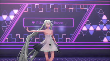 Preview 4 of Wwwcom Dubai Sex Wap - Hatsune Miku Cynical Night Plan Undress Dance Hentai Small Tits MMD 3D White Hair (CLIP)