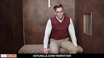 Preview 2 of Lasvian Sex - With the priest&#039_s help,  the boy fulfills his homosexual fantasies