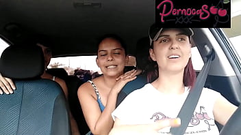 Preview 2 of Horney Eva Notty - Guiada No Carro