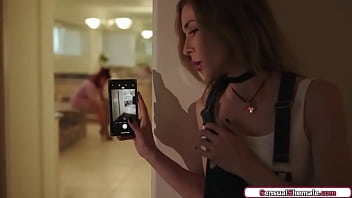 Preview 1 of Fst Time Douther And Mom - Busty trans TS Foxxy fucks stepdaughter