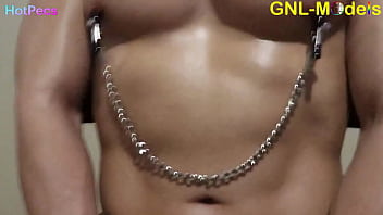 Preview 3 of Couger Desi - Come up close to these great pecs and Hot nipples getting played!
