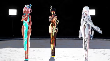 Preview 2 of Big Bang Xxx Boy And Girl - [MMD] WAVEDANCE R18