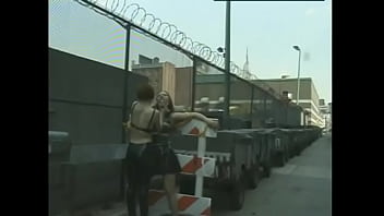 Preview 2 of Toula Greek - Pretty bound blonde slave gets her wet pussy licked by strict mistress on the roof