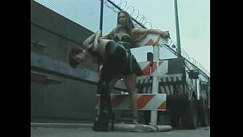Preview 3 of Toula Greek - Pretty bound blonde slave gets her wet pussy licked by strict mistress on the roof