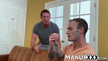 Preview 1 of Son Vs Mom Sex - Jocks fighting make them very kinky and moan loudly