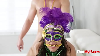 Preview 4 of Full Hd Bf Hard Fuking - Happy Mardi Gras To Busty Hot MILF- Camela Clutch
