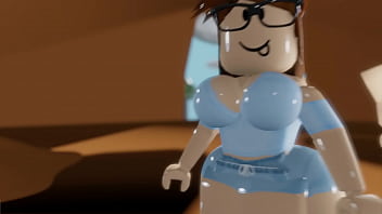 Preview 1 of Xxx Haley - Roblox [Busty White Girl Gets Used How She Should Be]