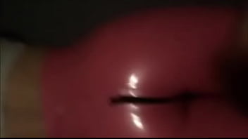 Preview 2 of Dog With Girl Hot Saxxi - Cum on latex ass