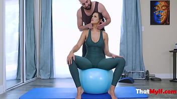 Preview 2 of Isabelle Hentai - MILF Tries Tricky Poses With Her Yoga Trainer- Penny Barber