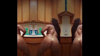 Preview 2 of Kinkey Muslim Baombo Sttel - Twerking in a Thong
