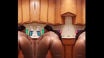 Preview 1 of Kinkey Muslim Baombo Sttel - Twerking in a Thong
