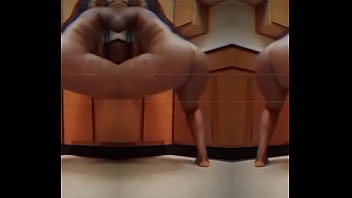 Preview 4 of Kinkey Muslim Baombo Sttel - Twerking in a Thong