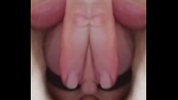 Preview 2 of Vidio Xx Sleeping - DP with Ten inch Foreskin Dildo and My Cock Fuck my Anus Crotchless Barbi PrecumTits and Cunt MIRRANUZ-60 20250106