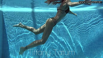 Preview 2 of Nina Elle Squirting - Tiffany Tatum gets horny and sexy in the pool