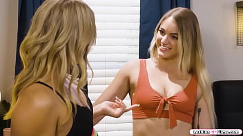 Preview 1 of Provoking Boyfriend - Blonde gets feet sucked and pussy licked