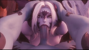 Preview 1 of Prati Tube - demon girl deepthroat facefuck