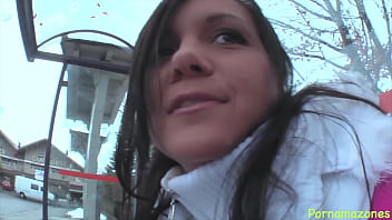 Preview 1 of In Russian Talk - Hot cutie Barbara Devil getting big dildo