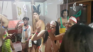 Preview 2 of Bhabhi Breeding Fucked - Brazil Carnaval 2022 !!! Nunca chupei tanto pau n&atilde_o acredito que fiz tudo isso com a Paty Bumbum