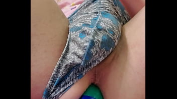 Preview 2 of Veronica Poxie - Femboy Rails Himself On The Bathroom Floor