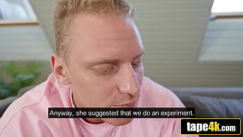 Preview 1 of Big Brother Nude Pussy Se - Slutty Russian Beauty Rimming Her Husband and His Best Friend