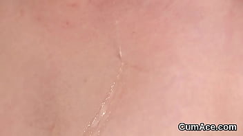 Preview 3 of Latin Gay Guys - Hot peach gets cumshot on her face eating all the sperm